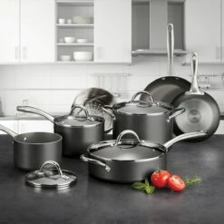 Tramontina 11 Pc Nonstick Cookware Set- Charcoal Gray 25 Tramontina 11 Pc Nonstick Cookware Set- Charcoal Gray -TRAMONTINA Sales 80143025IXM010G