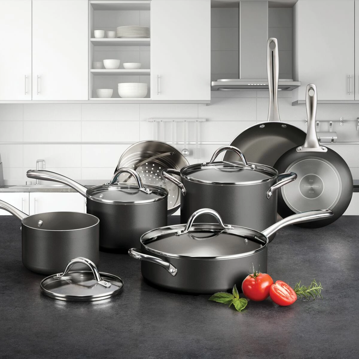 Tramontina 11 Pc Nonstick Cookware Set- Charcoal Gray 14 Tramontina 11 Pc Nonstick Cookware Set- Charcoal Gray - Image 12