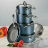 Tramontina 11 Pc Nonstick Cookware Set- Blue -TRAMONTINA Sales 80143031PRM001G