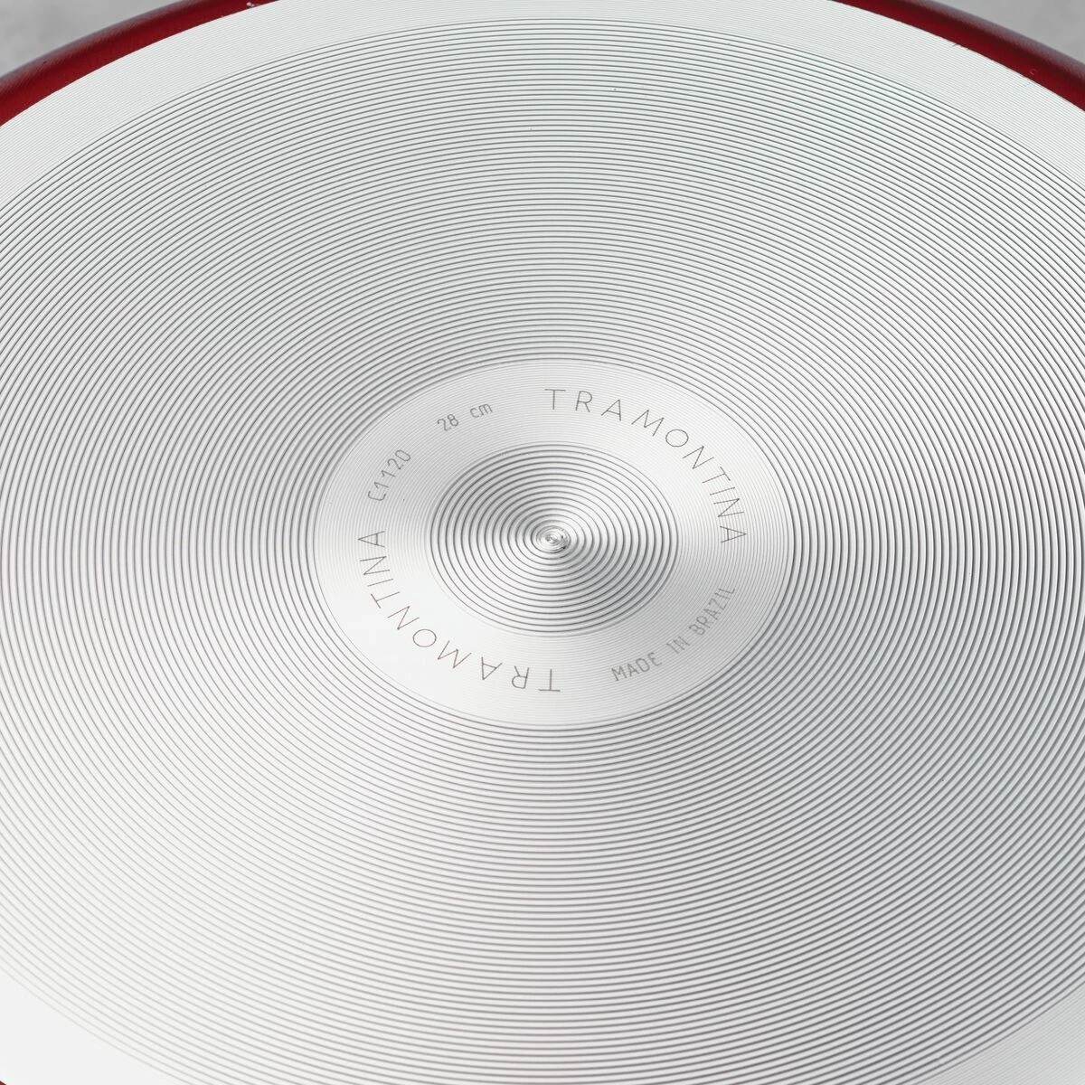 Tramontina Sicilia 11 In Aluminum Nonstick Saute Pan - Raspberry 4 Tramontina Sicilia 11 In Aluminum Nonstick Saute Pan - Raspberry - Image 2