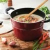 Tramontina Sicilia 8 Qt Aluminum Nonstick Covered Stock Pot - Raspberry 1 Tramontina Sicilia 8 Qt Aluminum Nonstick Covered Stock Pot - Raspberry -TRAMONTINA Sales 80149043PDM001G