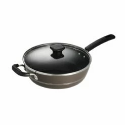Tramontina Sicilia 4.5 Qt Aluminum Nonstick Covered Chef''s Pan - Hazelnut 18 Tramontina Sicilia 4.5 Qt Aluminum Nonstick Covered Chef''s Pan - Hazelnut -TRAMONTINA Sales 80149050IXM001G