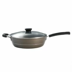 Tramontina Sicilia 4.5 Qt Aluminum Nonstick Covered Chef''s Pan - Hazelnut 17 Tramontina Sicilia 4.5 Qt Aluminum Nonstick Covered Chef''s Pan - Hazelnut -TRAMONTINA Sales 80149050IXM002G