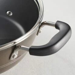 Tramontina Sicilia 4.5 Qt Aluminum Nonstick Covered Chef''s Pan - Hazelnut 15 Tramontina Sicilia 4.5 Qt Aluminum Nonstick Covered Chef''s Pan - Hazelnut -TRAMONTINA Sales 80149050IXM004G