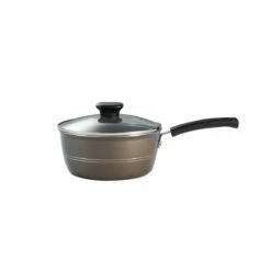 Tramontina Sicilia 2.5 Qt Aluminum Nonstick Covered Sauce Pan - Hazelnut -TRAMONTINA Sales 80149053IXM002G