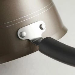 Tramontina Sicilia 2.5 Qt Aluminum Nonstick Covered Sauce Pan - Hazelnut -TRAMONTINA Sales 80149053IXM004G