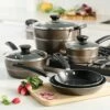 Tramontina Sicilia 8 Pc Aluminum Nonstick Cookware Set - Hazelnut 2 Tramontina Sicilia 8 Pc Aluminum Nonstick Cookware Set - Hazelnut -TRAMONTINA Sales 80149057PDM001G