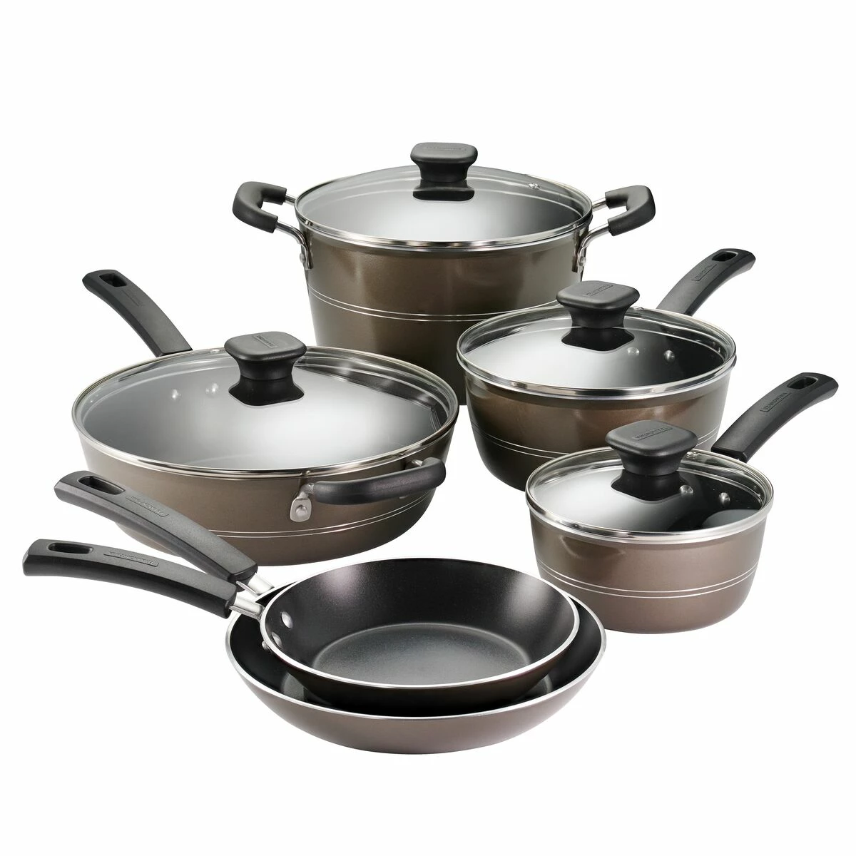 Tramontina Sicilia 10 Pc Aluminum Nonstick Cookware Set - Hazelnut 11 Tramontina Sicilia 10 Pc Aluminum Nonstick Cookware Set - Hazelnut - Image 9