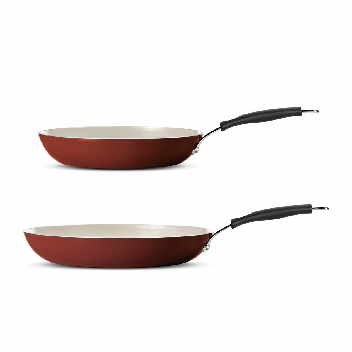 Tramontina 2 Pc Sauté Pans Set - Spice Red 4 Tramontina 2 Pc Sauté Pans Set - Spice Red - Image 2