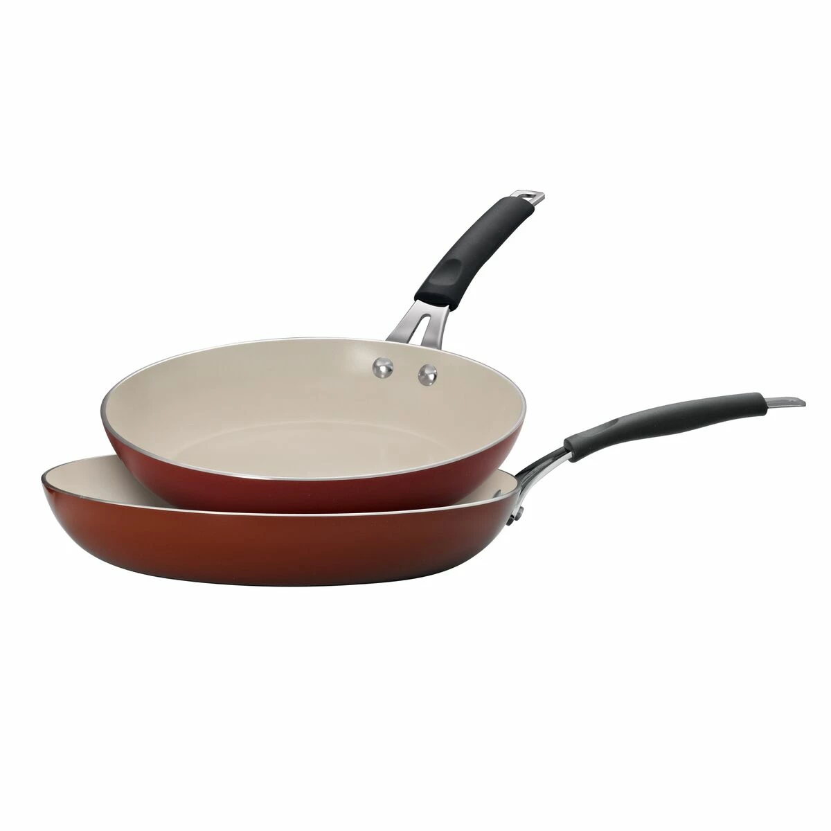 Tramontina 2 Pc Sauté Pans Set - Spice Red 3 Tramontina 2 Pc Sauté Pans Set - Spice Red
