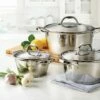 Tramontina Gourmet Selection 6 Pc Stainless Steel Stackable Pots And Pans 2 Tramontina Gourmet Selection 6 Pc Stainless Steel Stackable Pots And Pans -TRAMONTINA Sales 80154547PRM001G