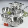 Tramontina 9 Pc Allegra Stainless Steel Cookware Set -TRAMONTINA Sales 80154567PRM001G