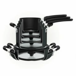 Tramontina Nesting 11 Pc Nonstick Cookware Set - Gray 12 Tramontina Nesting 11 Pc Nonstick Cookware Set - Gray -TRAMONTINA Sales 80156043IXM003G