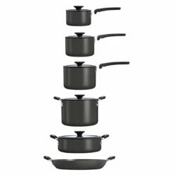 Tramontina Nesting 11 Pc Nonstick Cookware Set - Gray 15 Tramontina Nesting 11 Pc Nonstick Cookware Set - Gray -TRAMONTINA Sales 80156043IXM006G