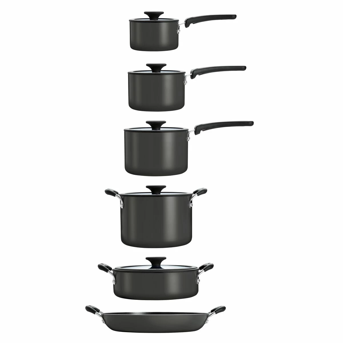 Tramontina Nesting 11 Pc Nonstick Cookware Set - Gray 9 Tramontina Nesting 11 Pc Nonstick Cookware Set - Gray - Image 7