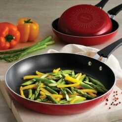 Tramontina 3 Pk Aluminum Fry Pan Set - Cayenne Red -TRAMONTINA Sales 80156060IXM001G