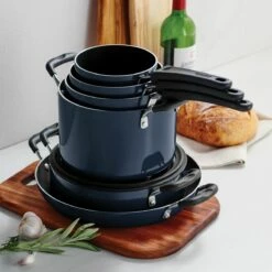 Tramontina Nesting 11 Pc Nonstick Cookware Set - Naval 11 Tramontina Nesting 11 Pc Nonstick Cookware Set - Naval -TRAMONTINA Sales 80156067IXM004G