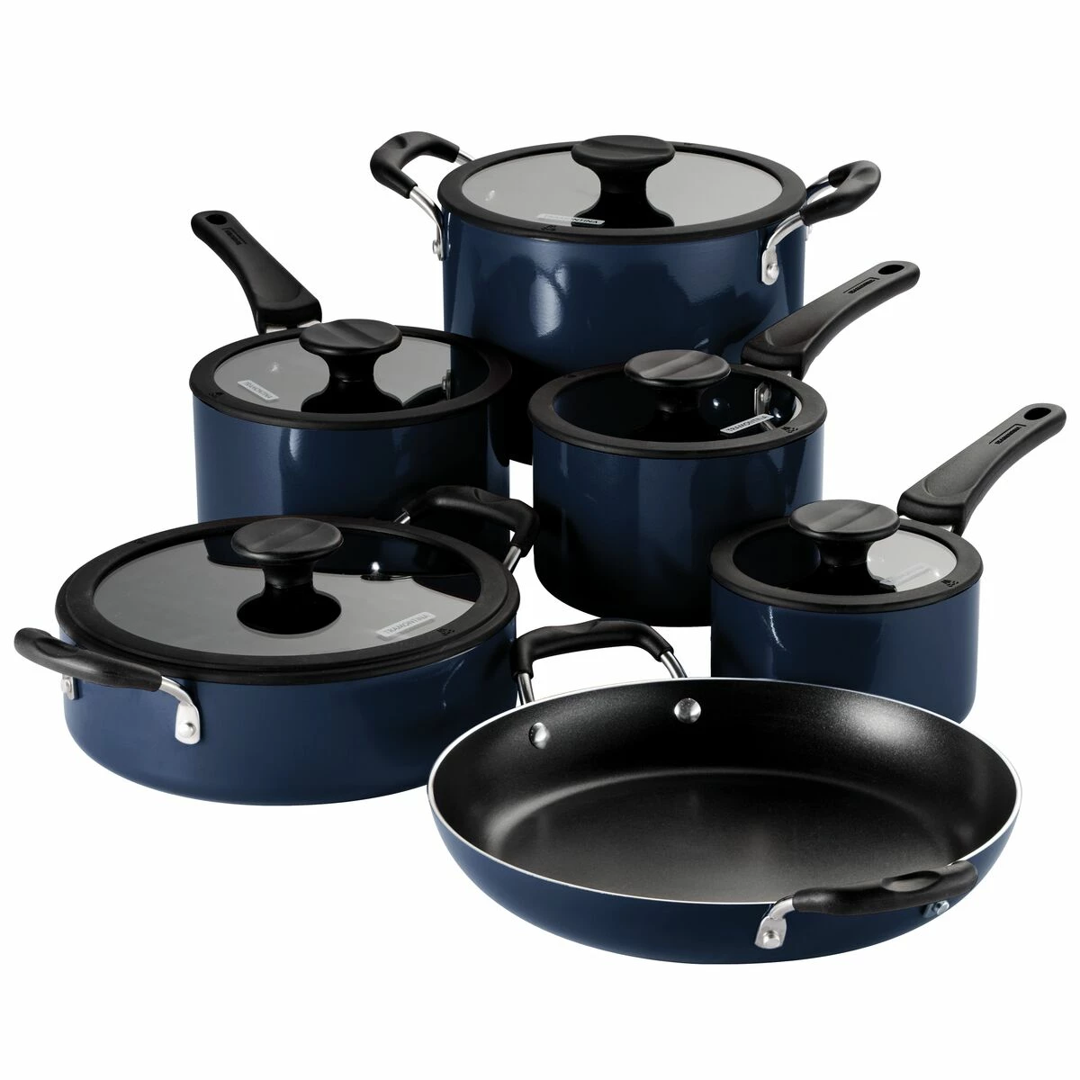 Tramontina Nesting 11 Pc Nonstick Cookware Set - Naval 4 Tramontina Nesting 11 Pc Nonstick Cookware Set - Naval - Image 2