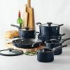 Tramontina Nesting 11 Pc Nonstick Cookware Set - Naval -TRAMONTINA Sales 80156067PRM001G