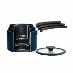 Tramontina Nesting 6 Pc Nonstick Sauce Pan Set - Naval -TRAMONTINA Sales 80156069IXM002G