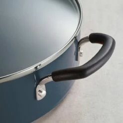 Tramontina 5.5 Qt Covered Aluminum Jumbo Cooker - Metallic Blue -TRAMONTINA Sales 80156099IXM004G