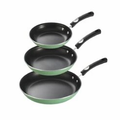 Tramontina 3 Pk Fry Pans - Metallic Sage Green 13 Tramontina 3 Pk Fry Pans - Metallic Sage Green -TRAMONTINA Sales 80156103IXM001G