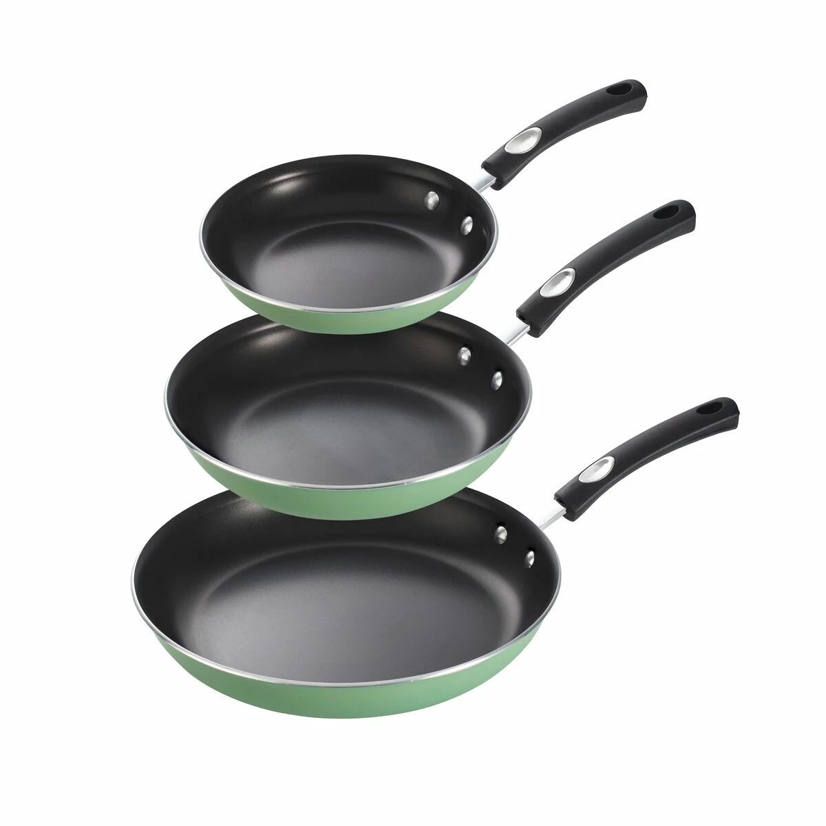 Tramontina 3 Pk Fry Pans - Metallic Sage Green 6 Tramontina 3 Pk Fry Pans - Metallic Sage Green - Image 4
