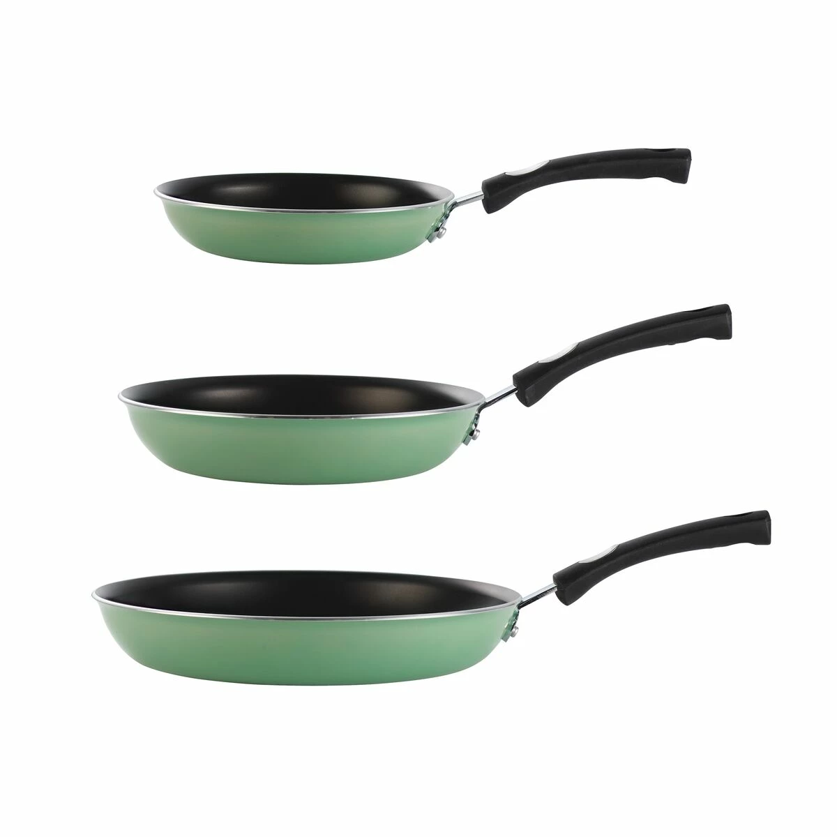 Tramontina 3 Pk Fry Pans - Metallic Sage Green 7 Tramontina 3 Pk Fry Pans - Metallic Sage Green - Image 5