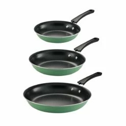 Tramontina 3 Pk Porcelain Enamel Fry Pans - Sage 13 Tramontina 3 Pk Porcelain Enamel Fry Pans - Sage -TRAMONTINA Sales 80156109IXM001G