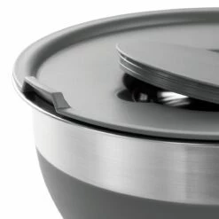 Tramontina 10 Pc Covered Stainless Steel And Silicone Mixing Bowl Set With Grating Tools - Charcoal Gray -TRAMONTINA Sales 80202044IXM004G