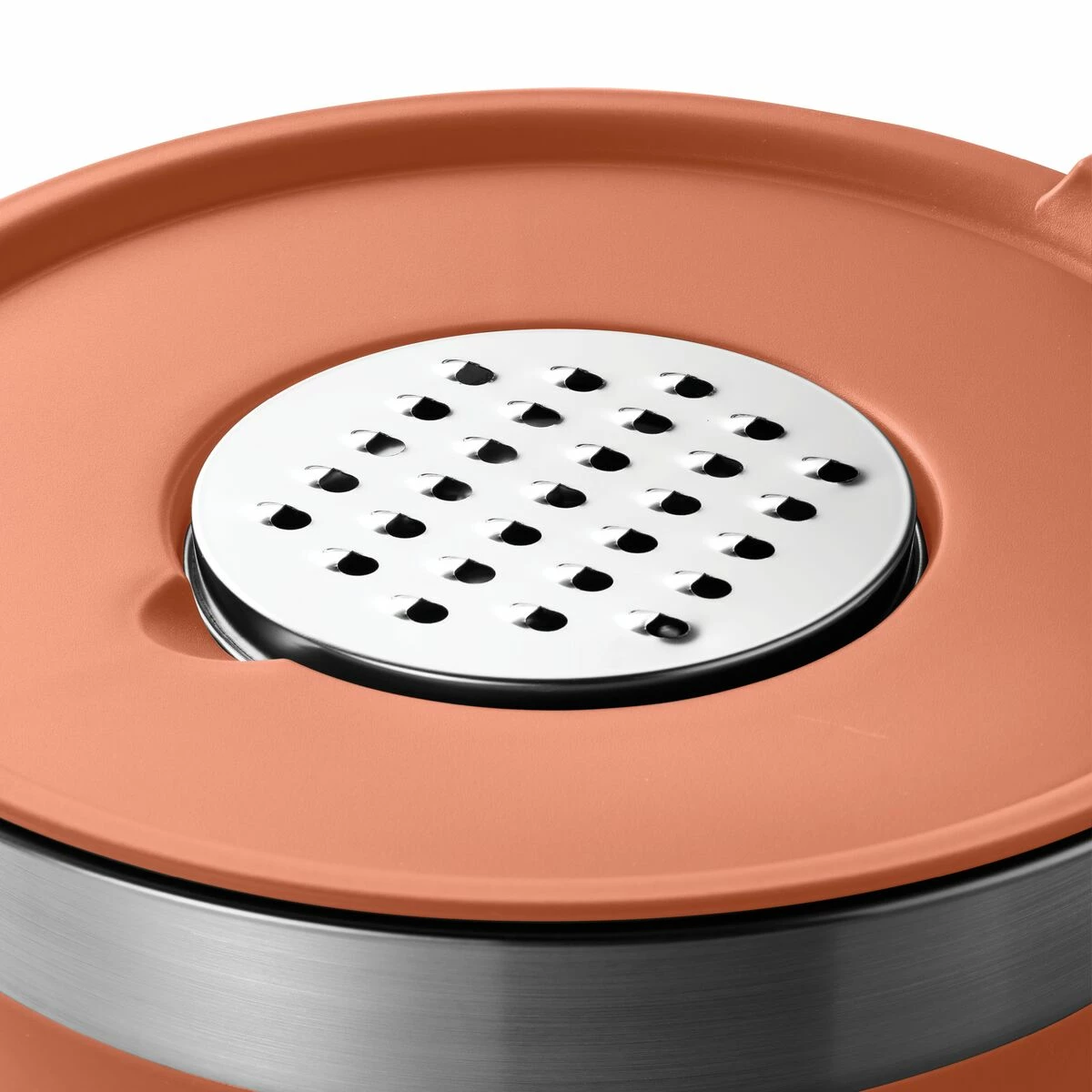 Tramontina 10 Pc Covered Stainless Steel And Silicone Mixing Bowl Set With Grating Tools - Persimmon Orange 5 Tramontina 10 Pc Covered Stainless Steel And Silicone Mixing Bowl Set With Grating Tools - Persimmon Orange - Image 3