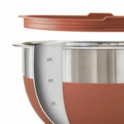 Tramontina 10 Pc Covered Stainless Steel And Silicone Mixing Bowl Set With Grating Tools - Persimmon Orange 15 Tramontina 10 Pc Covered Stainless Steel And Silicone Mixing Bowl Set With Grating Tools - Persimmon Orange -TRAMONTINA Sales 80202046IXM006G