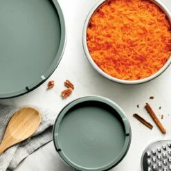 Tramontina 10 Pc Covered Stainless Steel And Silicone Mixing Bowl Set With Grating Tools - Sea Salt Green -TRAMONTINA Sales 80202047IXM002G