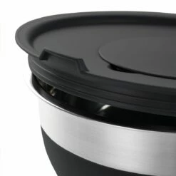 Tramontina 10 Pc Covered Stainless Steel And Silicone Mixing Bowl Set With Grating Tools - Black -TRAMONTINA Sales 80202048IXM003G