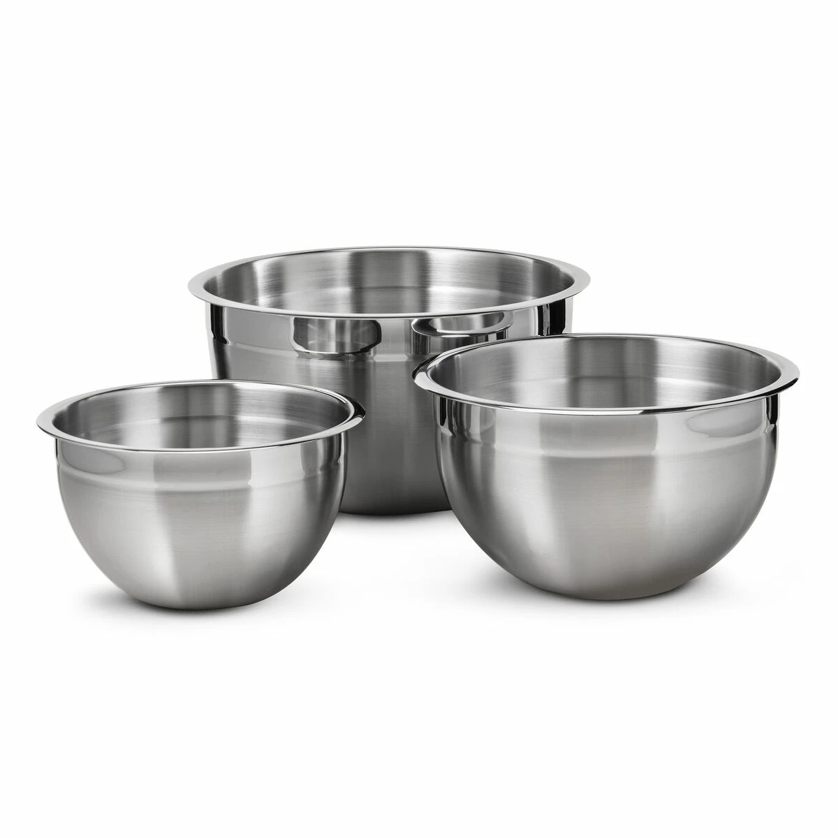 Tramontina 3 Pc Stainless Steel Mixing Bowl Set 8 Tramontina 3 Pc Stainless Steel Mixing Bowl Set - Image 6