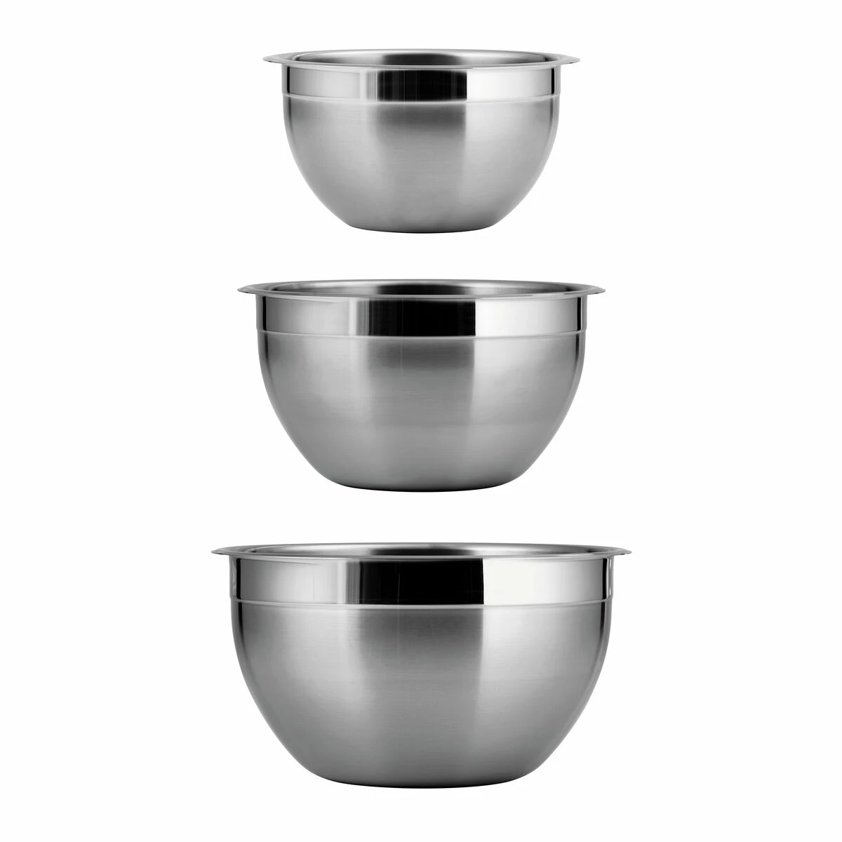 Tramontina 3 Pc Stainless Steel Mixing Bowl Set 7 Tramontina 3 Pc Stainless Steel Mixing Bowl Set - Image 5
