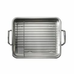 Tramontina Prima 13.5 In Stainless Steel Roasting Pan - Includes Basting Grill -TRAMONTINA Sales 80203003IXM002G