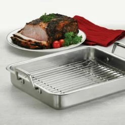 Tramontina Prima 15 In Stainless Steel Roasting Pan - Includes Basting Grill -TRAMONTINA Sales 80203004IXM001G