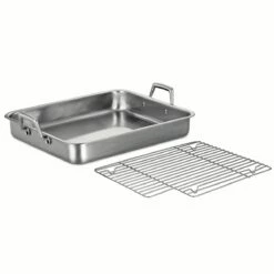 Tramontina Prima 16.5 In Stainless Steel Roasting Pan - Includes Basting Grill 11 Tramontina Prima 16.5 In Stainless Steel Roasting Pan - Includes Basting Grill -TRAMONTINA Sales 80203005IXM001G