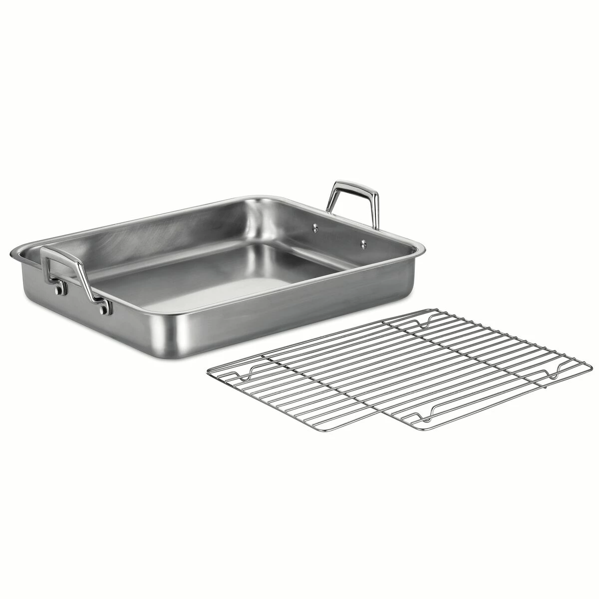 Tramontina Prima 16.5 In Stainless Steel Roasting Pan - Includes Basting Grill 7 Tramontina Prima 16.5 In Stainless Steel Roasting Pan - Includes Basting Grill - Image 5