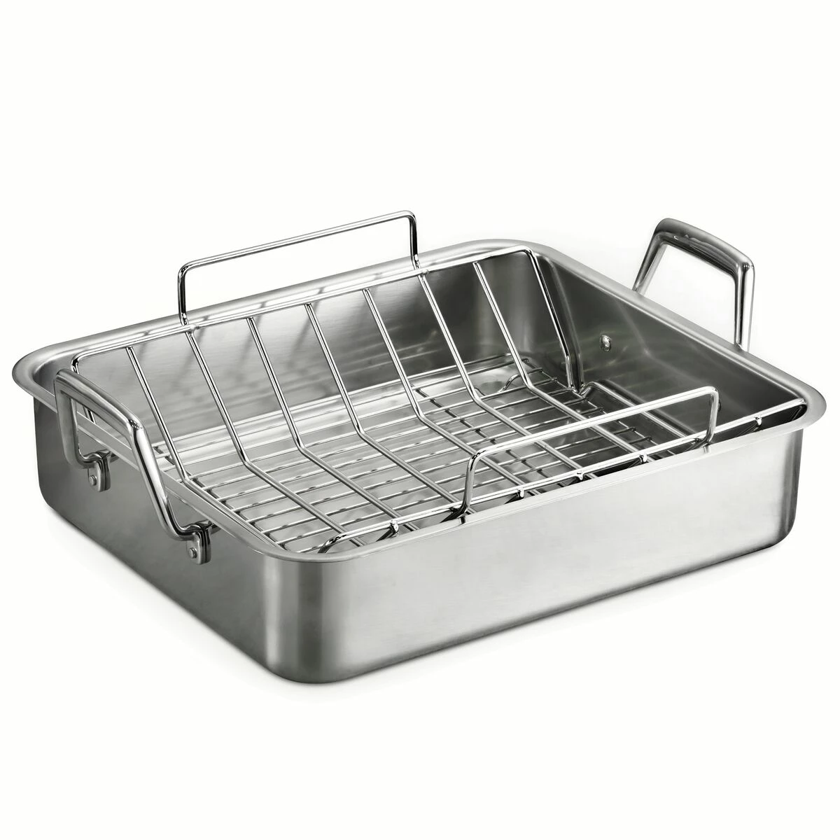 Tramontina Prima 16.5 In Stainless Steel Deep Roasting Pan - Includes Basting Grill & V-Rack 8 Tramontina Prima 16.5 In Stainless Steel Deep Roasting Pan - Includes Basting Grill & V-Rack - Image 6
