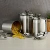 Tramontina 6 Pc Stainless Steel Covered Canister And Scoop Set -TRAMONTINA Sales 80204012PDM001G