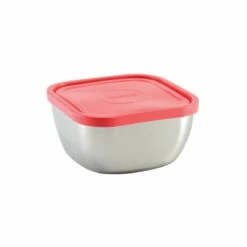 Tramontina 6 Pc Stainless Steel Covered Square Container Set - Multi Color Lids 11 Tramontina 6 Pc Stainless Steel Covered Square Container Set - Multi Color Lids -TRAMONTINA Sales 80204018IXM004G