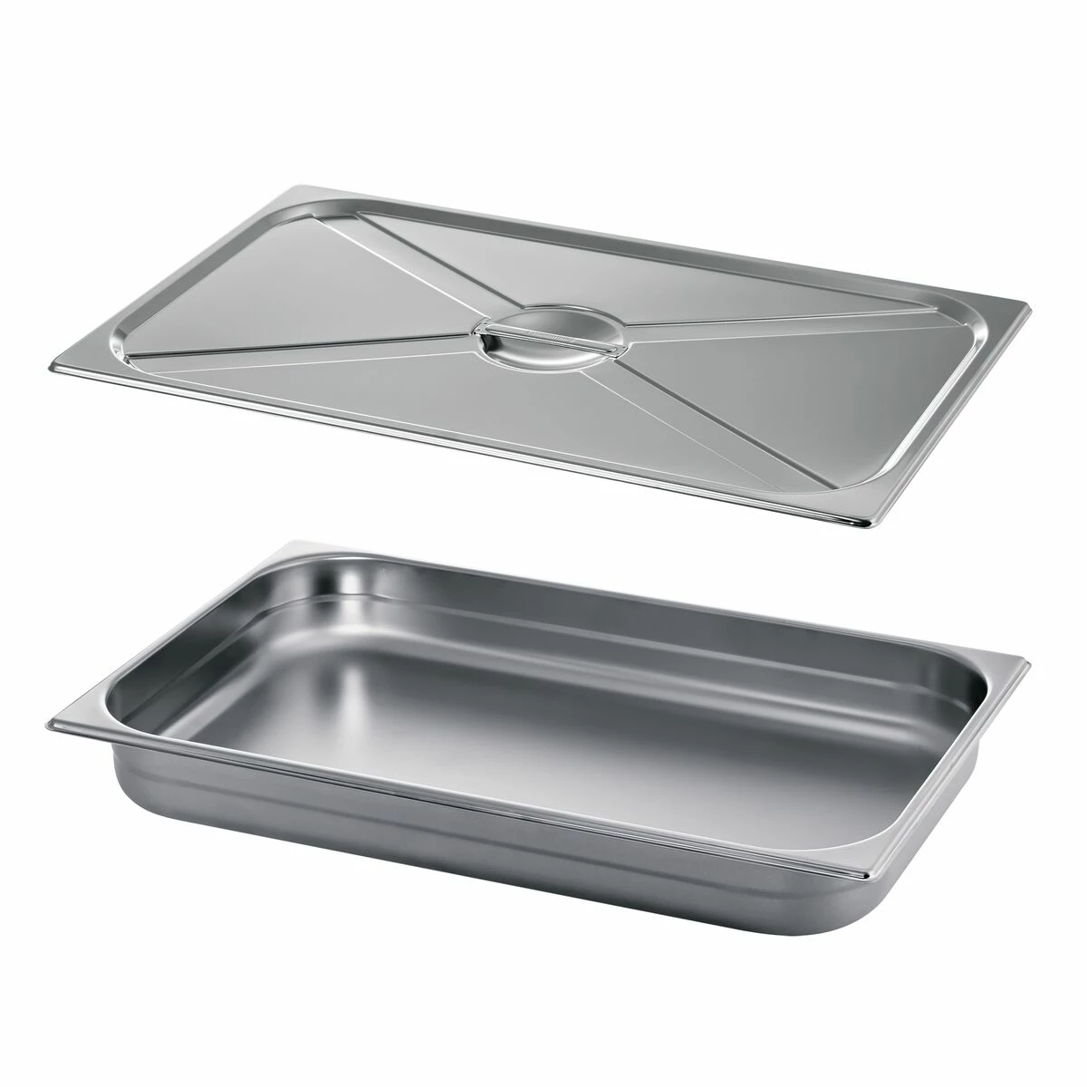 Tramontina 9 Qt Stainless Steel Covered Full-Size Food Pan 5 Tramontina 9 Qt Stainless Steel Covered Full-Size Food Pan - Image 3
