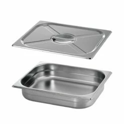 Tramontina 4.5 Qt Stainless Steel Covered Half Size Food Pan 8 Tramontina 4.5 Qt Stainless Steel Covered Half Size Food Pan -TRAMONTINA Sales 80205015IXM002G