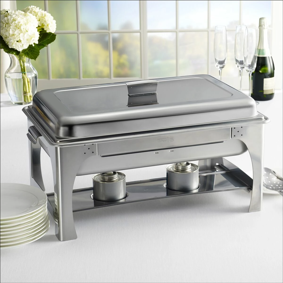 Tramontina Proline 9 Qt Stainless Steel Chafing Dish 5 Tramontina Proline 9 Qt Stainless Steel Chafing Dish - Image 3