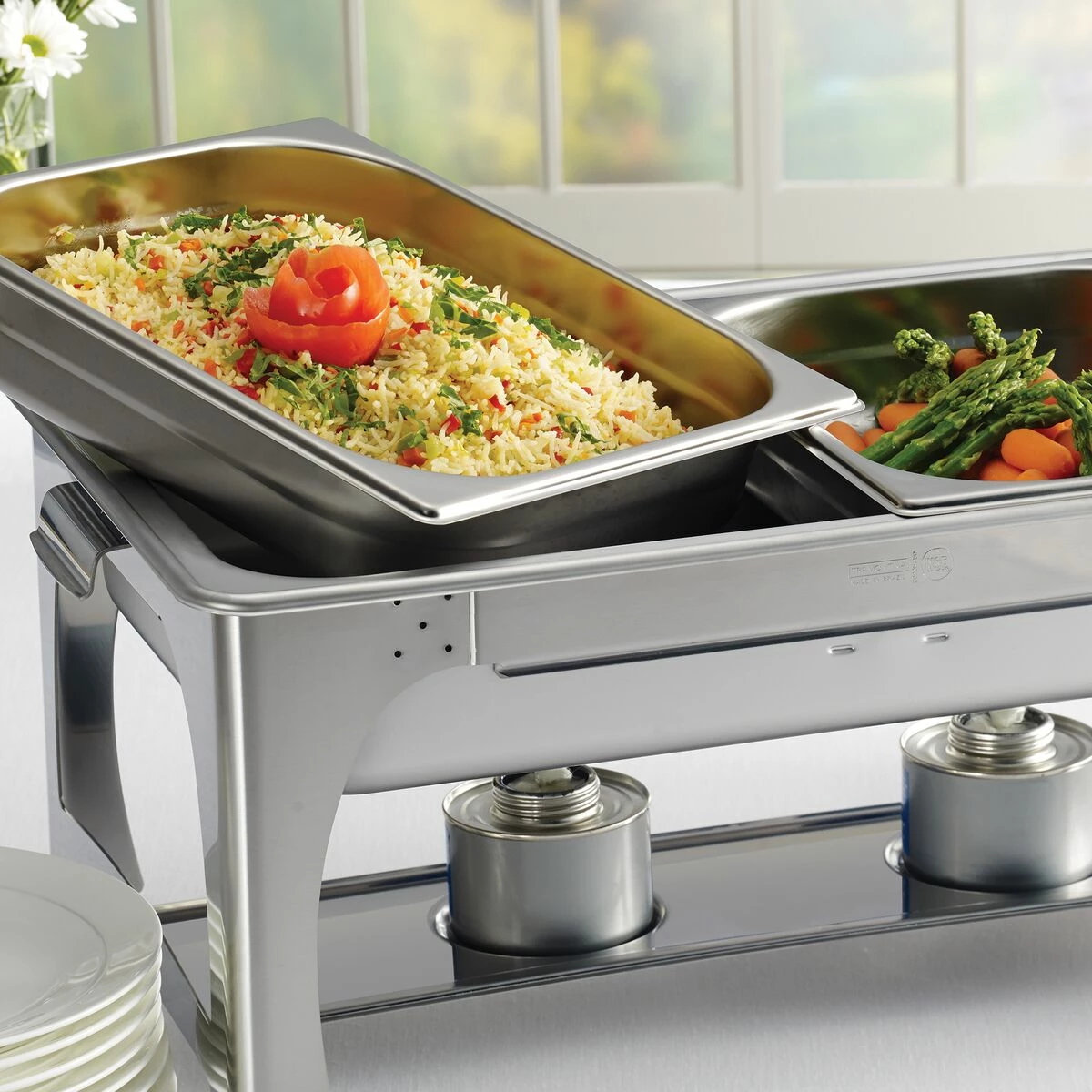 Tramontina Proline 9 Qt Stainless Steel Chafing Dish 7 Tramontina Proline 9 Qt Stainless Steel Chafing Dish - Image 5