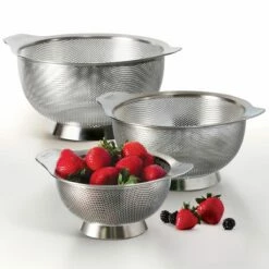 Tramontina 3 Pk Stainless Steel Colanders -TRAMONTINA Sales 80206556IXM001G