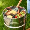 Tramontina 15.5 In Stainless Steel Round BBQ Charcoal Grill With Stand 2 Tramontina 15.5 In Stainless Steel Round BBQ Charcoal Grill With Stand -TRAMONTINA Sales 80905009PRM001G