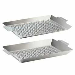 Tramontina 2 Pc Outdoor Roasting Grill Pan Set 11 Tramontina 2 Pc Outdoor Roasting Grill Pan Set -TRAMONTINA Sales 80905010IXM003G